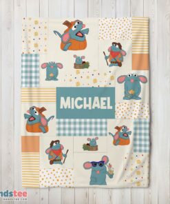 Premium Nice Ratatouille Tutter Mood Patchwork Blanket Fleece Customized Blanket