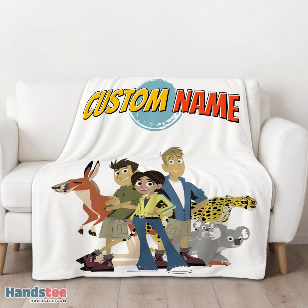premium-nice-wild-kratts-characters-blanket-fleece-customized-blanket-mk-01 Premium Nice Wild Kratts Characters Blanket Fleece Customized Blanket - Image 3