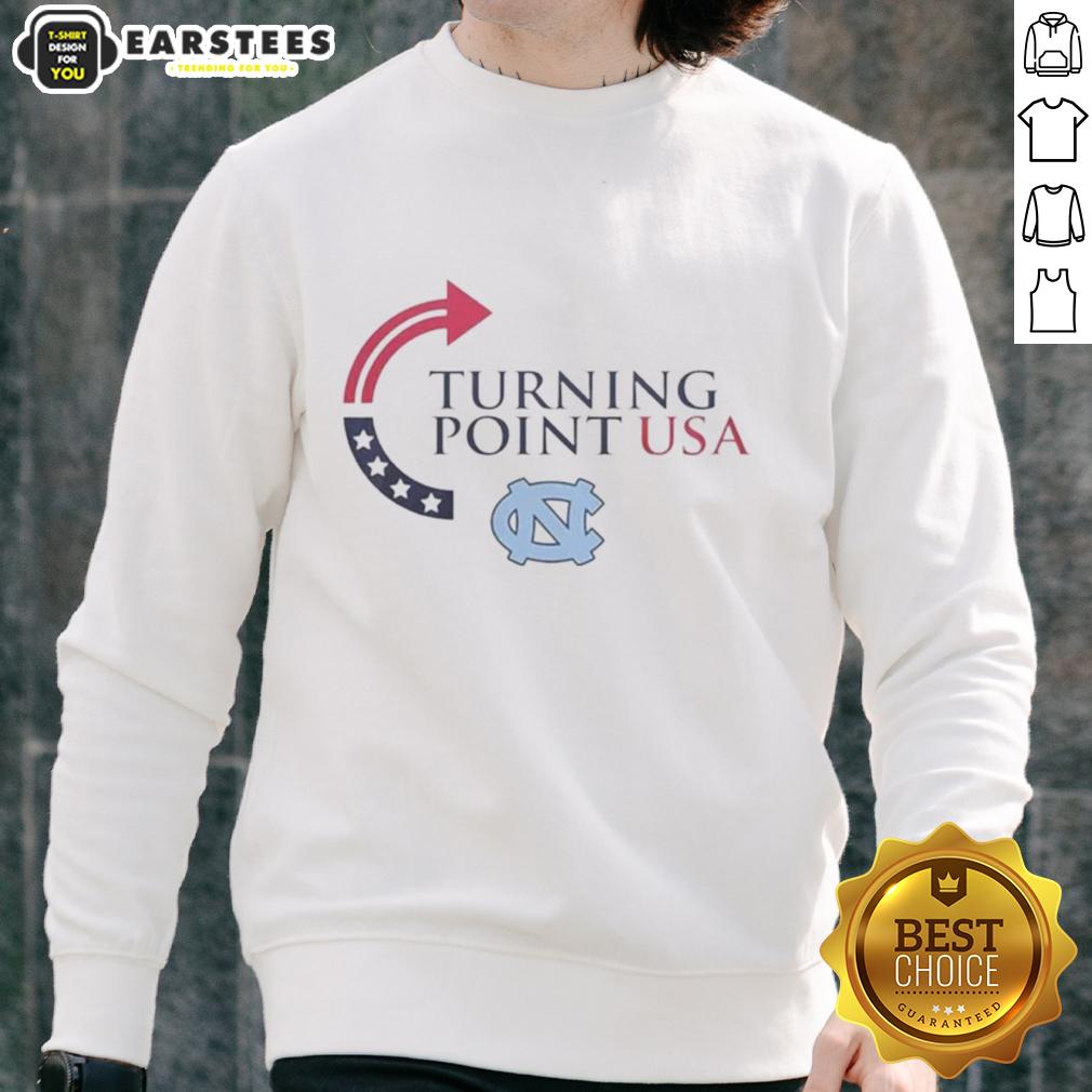 premium-north-carolina-tar-heels-x-freedom-turning-point-usa-charlie-kirk-sweatshirt Premium North Carolina Tar Heels X Freedom Turning Point USA Charlie Kirk sweatshirt in blue with logo design.