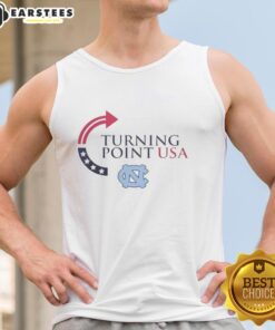 Premium North Carolina Tar Heels X Freedom Turning Point USA Charlie Kirk tank top featuring vibrant colors and stylish design.