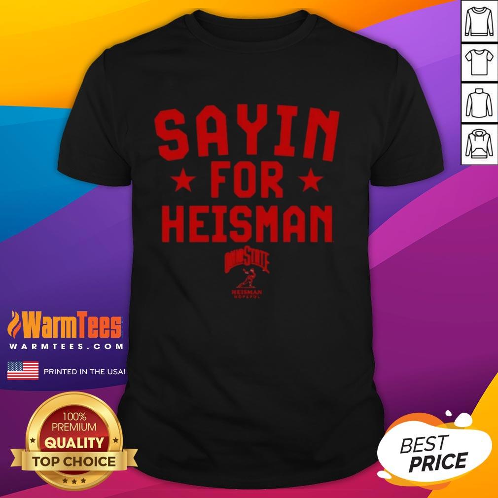 premium-ohio-state-buckeyes-football-julian-sayin-for-heisman-t-shirt-1 Premium Ohio State Buckeyes Football Julian Sayin For Heisman T-Shirt featuring vibrant team colors and bold graphics.