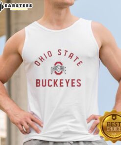 Premium Ohio State Buckeyes tank top for fans, featuring bold team logo and comfortable fit, perfect for game day.