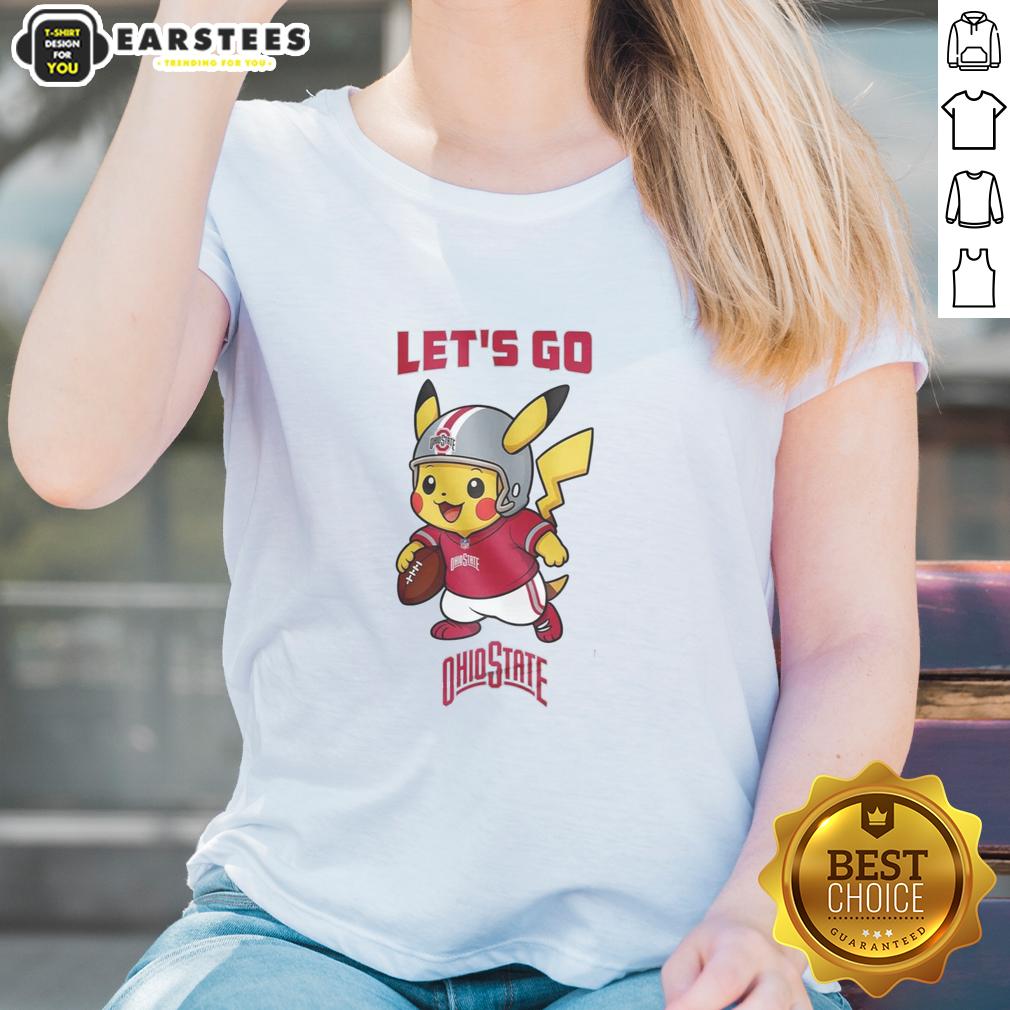 premium-ohio-state-buckeyes-x-pikachu-lets-go-ladies-tee Premium Ohio State Buckeyes X Pikachu Let's Go ladies tee featuring vibrant graphics and a stylish fit for fans.
