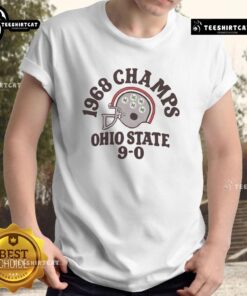 Premium Ohio State National Champs 1968 9-0 T-Shirt showcasing vintage design for true Buckeyes fans.