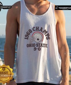 Premium Ohio State National Champs 1968 9-0 Tank Top showcasing vintage college football pride and team spirit.
