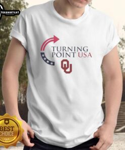 Premium Oklahoma Sooners X Freedom Turning Point USA Charlie Kirk T-Shirt featuring bold graphics and vibrant colors.