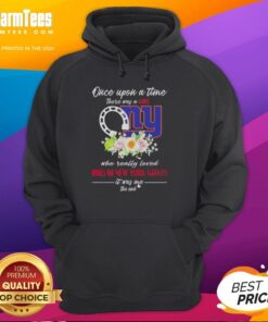 Alt Text: Premium hoodie featuring 'Once Upon A Time There Was A Girl Who Loved Horses and New York Giants' design.