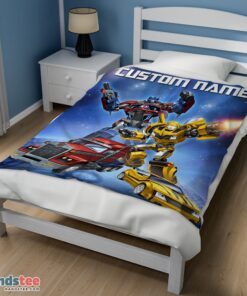Premium Optimus Prime and Bumblebee Transformers Movie Blanket Customize Blanket - Image 3