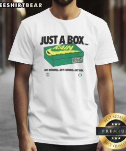 Premium Oregon Ducks Just A Box T-Shirt for any occasion, showcasing vibrant team colors and logo for fans.