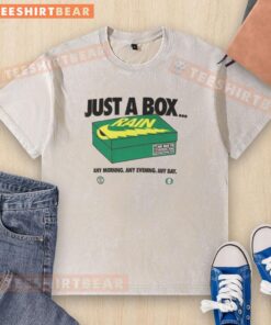 Premium Oregon Ducks Just A Box washed t-shirt, perfect for any morning, evening, or day, showcasing team spirit and comfort.