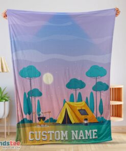 Premium Outdoor Adult Kid Colorful Camping Customized Blanket