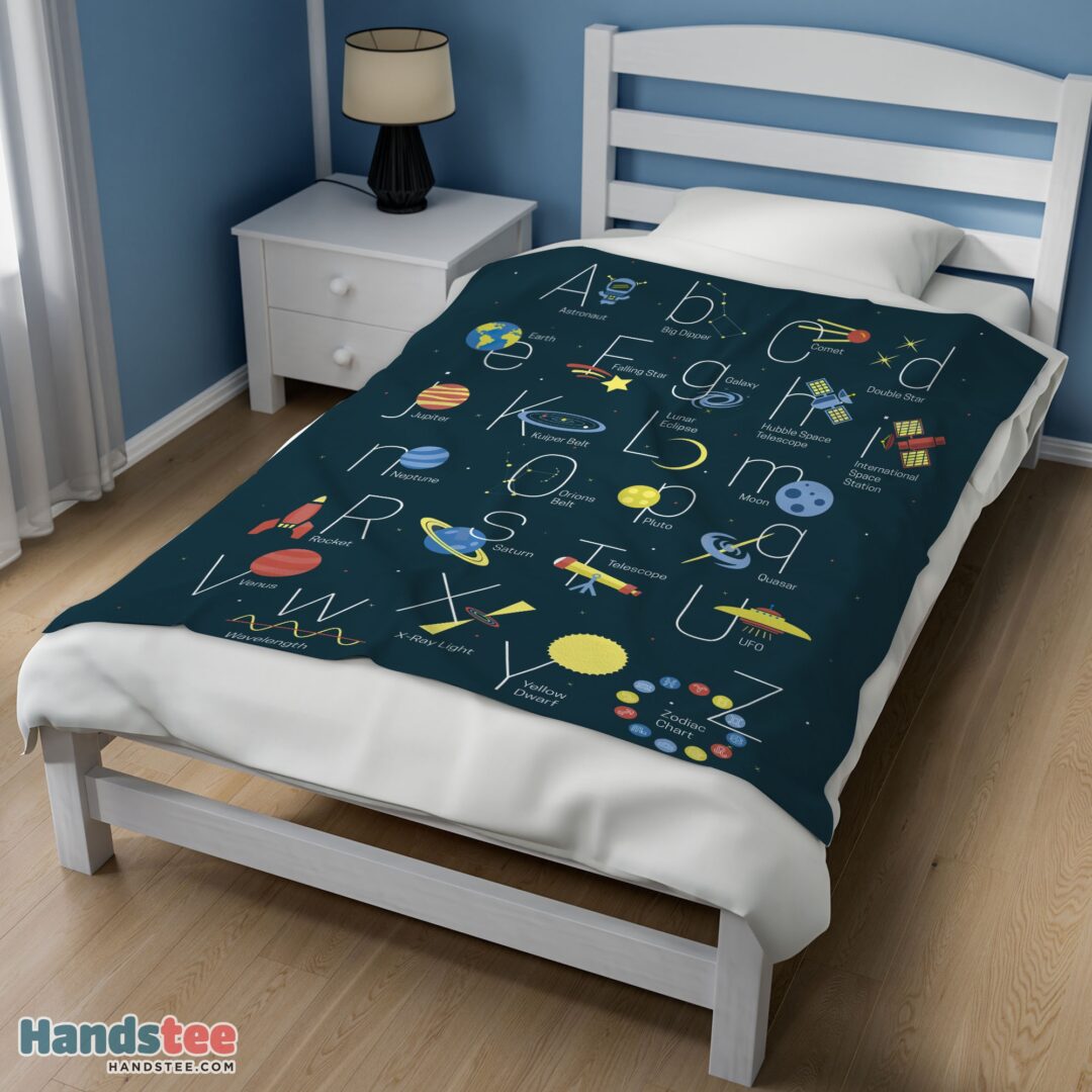 premium-outer-space-alphabet-poster-cute-a-to-z-astronomy-fleece-blanket-mk-02 Premium Outer Space Alphabet Poster Cute A To Z Astronomy Fleece Blanket - Image 3