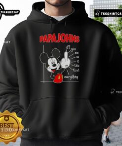 Premium Papa John's x Mickey Fluff Off You Me Us This That Everything Hoodie in stylish design and vibrant colors.