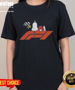 Premium Peanuts Las Vegas Grand Prix F1 ladies tee featuring a stylish design for racing fans and motorsport enthusiasts.