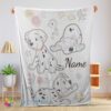Premium Pefect Disney Cartoon 101 Dalmatians Cute Blanket Fleece Customized Blanket
