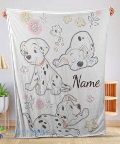 Premium Pefect Disney Cartoon 101 Dalmatians Cute Blanket Fleece Customized Blanket