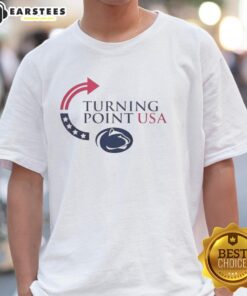 Premium Penn State Nittany Lions X Freedom Turning Point USA Charlie Kirk T-Shirt featuring vibrant team colors and logo.