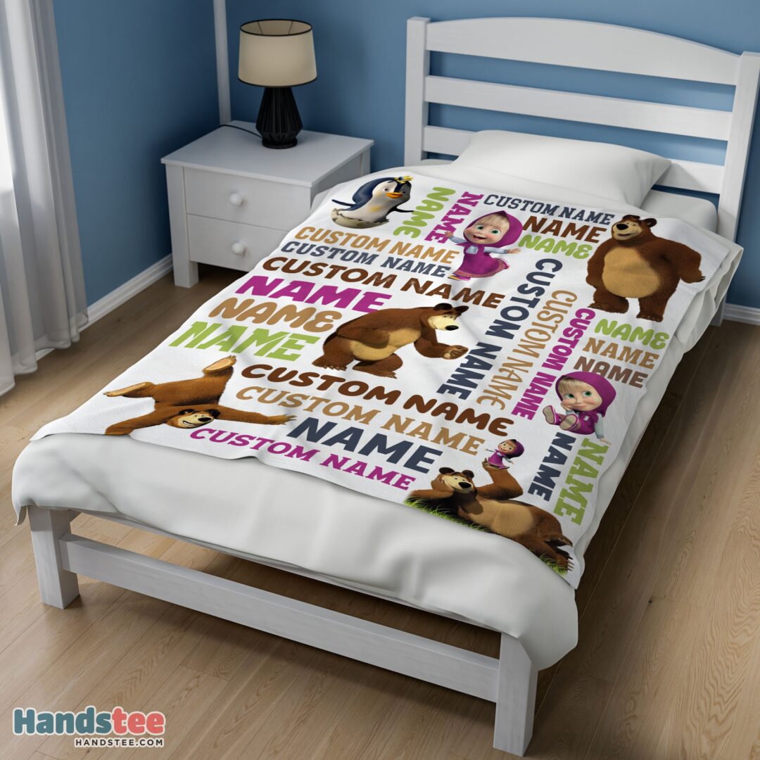 premium-personalized-masha-and-the-bear-blanket-fleece-customized-blanket-mk-02 Premium Personalized Masha And The Bear Blanket Fleece Customized Blanket - Image 3