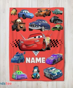 Premium Pixar Cartoon Cars Character Blanket Fleece Customized Blanket
