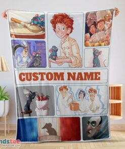 Premium Pixar Ratatouille Linguini And Remy With Friends Blanket Fleece Customized Blanket