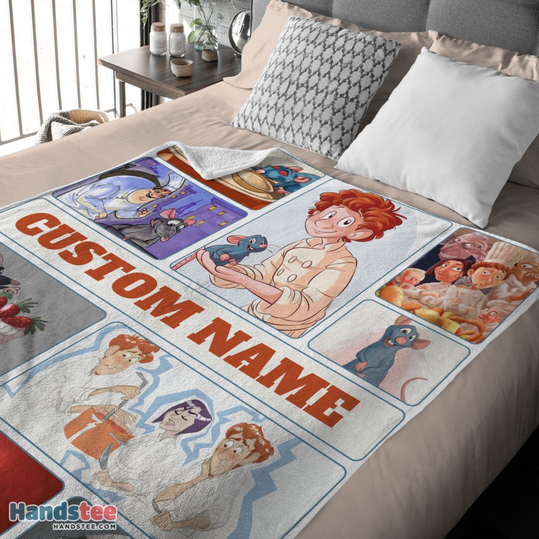 premium-pixar-ratatouille-linguini-and-remy-with-friends-blanket-fleece-customized-blanket-mk-01-3 Premium Pixar Ratatouille Linguini And Remy With Friends Blanket Fleece Customized Blanket - Image 4