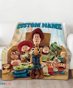 Premium Pixar Toy Story Character Woody With Friends Blanket Fleece Customized Blanket - Image 3