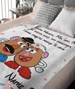 Premium Pixar Toy Story Mr. Potato And Ms. Potato Blanket Fleece Customized Blanket - Image 4