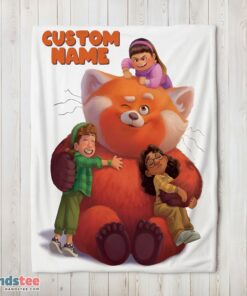 Premium Pixar Turning Red With Friends Blanket Fleece Customized Blanket