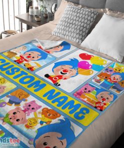 Premium Plim Plim & Friends Collage Blanket Fleece Customized Blanket - Image 4