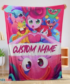 Premium Poppy Playtime Mommy Long Legs And Friends Blanket Fleece Customized Blanket