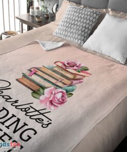 Premium Pretty Vintage Book Reading Blanket Fleece Customized Blanket - Image 4