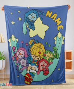 Premium Rainbow Brite Sleeping On The Star Blanket Fleece Customized Blanket