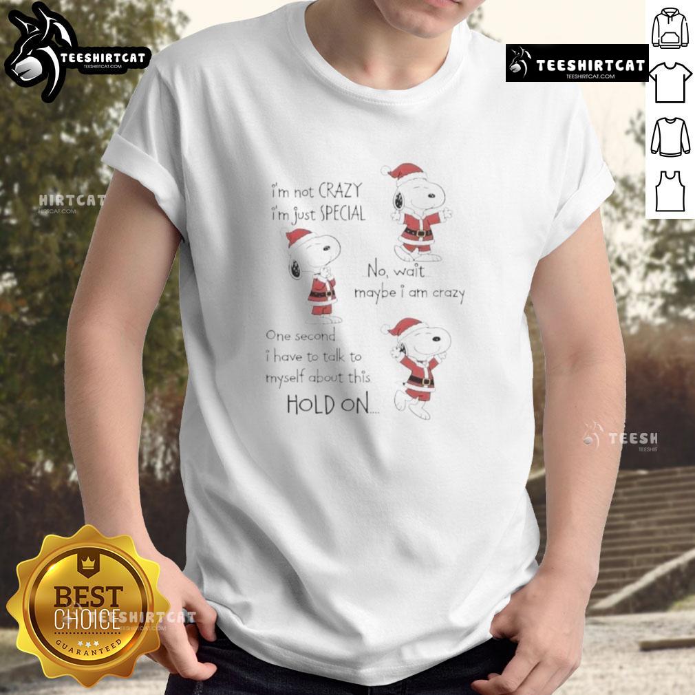 premium-snoppy-chirstmas-im-not-crazy-im-just-special-no-wait-maybe-i-am-crazy-t-shirt-1 Premium Snoopy Christmas 'Im Not Crazy, Im Just Special' T-Shirt featuring a festive design perfect for holiday cheer.