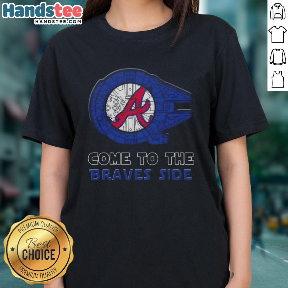 premium-star-wars-come-to-the-atlanta-braves-side-ladies-tee Premium Star Wars Atlanta Braves ladies tee featuring a stylish design for fans of both franchises.