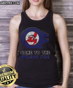 Premium Star Wars 'Come to the Cleveland Indians' side tank top featuring a stylish design for fans.