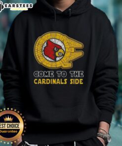 Premium Star Wars Come to the Louisville Cardinals Side Hoodie featuring iconic designs and team colors.