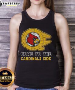 Premium Star Wars Come to the Louisville Cardinals Side Tank Top featuring unique design for fans and collectors.