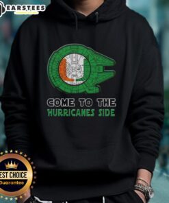 Premium Star Wars hoodie featuring Miami Hurricanes design, perfect for fans and stylish game day wear.