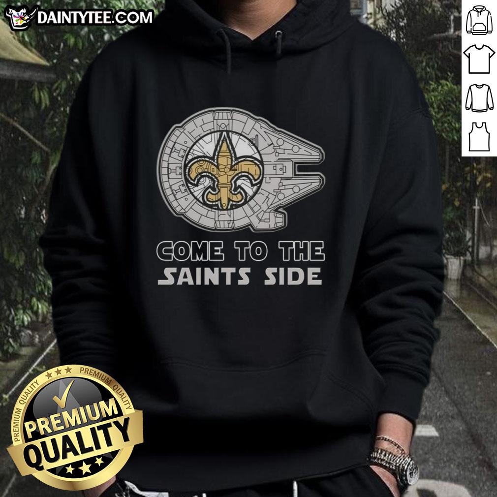 premium-star-wars-come-to-the-new-orleans-saints-side-hoodie Premium Star Wars hoodie featuring New Orleans Saints design, perfect for fans of both franchises.
