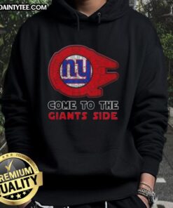 Premium Star Wars New York Giants Side Hoodie featuring iconic designs for fans of both franchises.