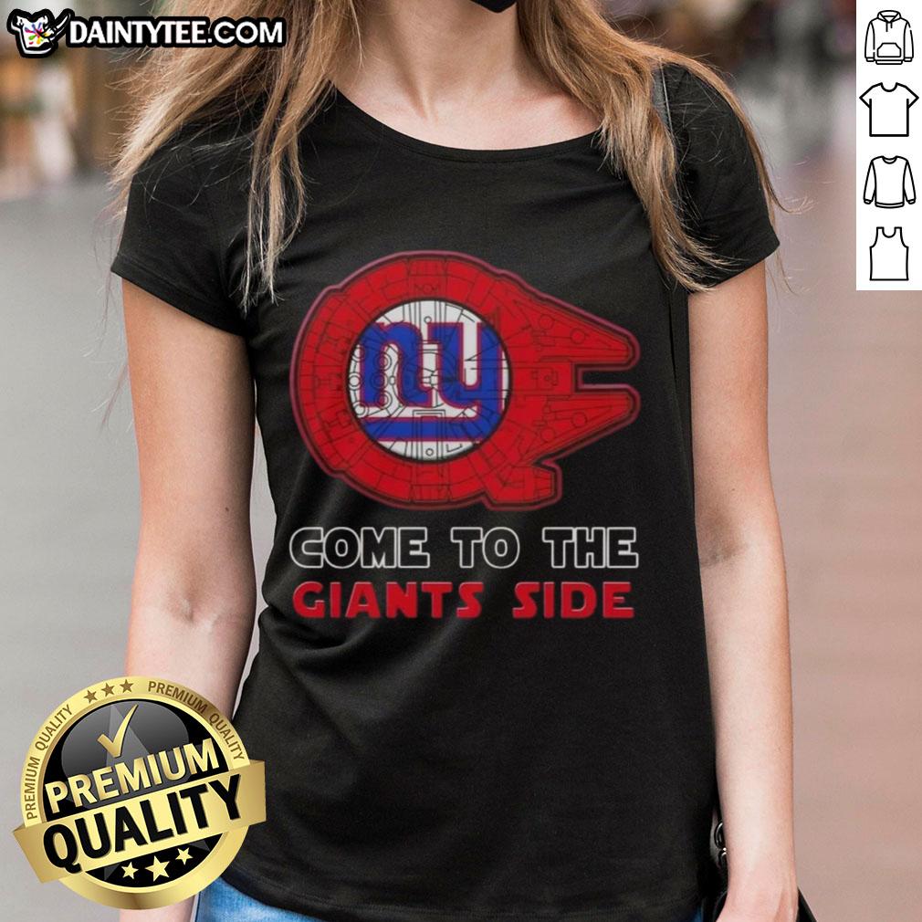 premium-star-wars-come-to-the-new-york-giants-side-ladies-tee Premium Star Wars New York Giants ladies tee showcasing a stylish design perfect for fans and casual wear.