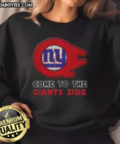 Premium Star Wars sweatshirt featuring New York Giants logo, perfect for fans blending sports and sci-fi style.
