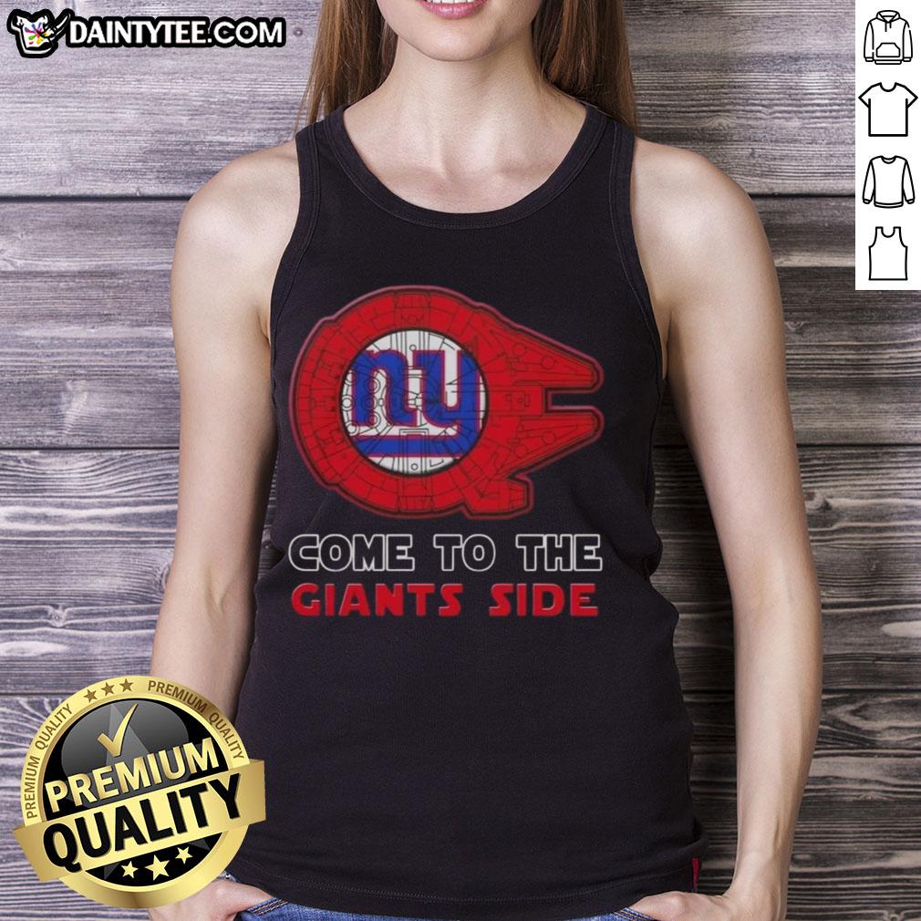 premium-star-wars-come-to-the-new-york-giants-side-tank-top Premium Star Wars tank top featuring New York Giants design, perfect for fans of both franchises. Stylish and comfortable.