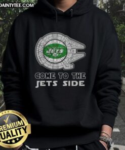 Premium Star Wars hoodie featuring New York Jets design, perfect for fans seeking stylish sports apparel.