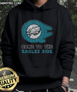Premium Star Wars Philadelphia Eagles Side Hoodie featuring iconic designs for fans and collectors.