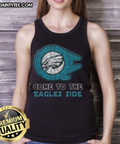 Premium Star Wars Come to the Philadelphia Eagles Side Tank Top featuring iconic designs for fans and gamers.