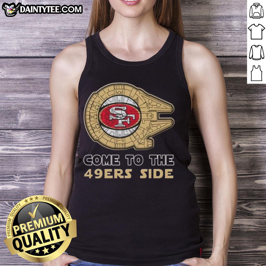 premium-star-wars-come-to-the-san-francisco-49ers-side-tank-top Premium Star Wars Come to the San Francisco 49ers Side Tank Top featuring a unique design for fans and collectors.