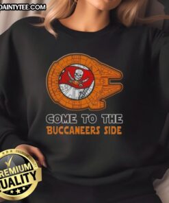 Premium Star Wars Tampa Bay Buccaneers side sweatshirt featuring a stylish design for fans and collectors.