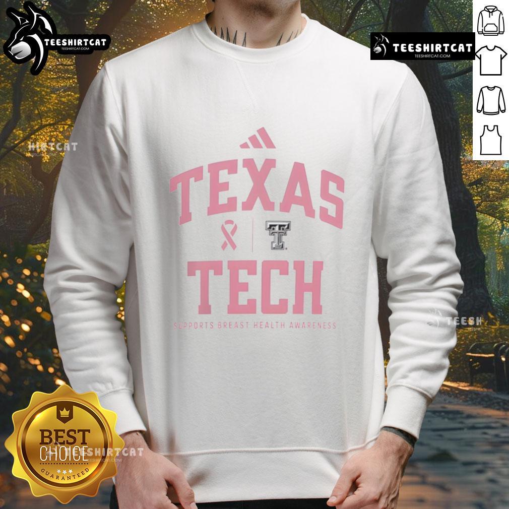 premium-texas-tech-red-raiders-sideline-2025-breast-cancer-health-awareness-sweatshirt Premium Texas Tech Red Raiders Sideline 2025 sweatshirt for Breast Cancer Health Awareness in pink and black design.