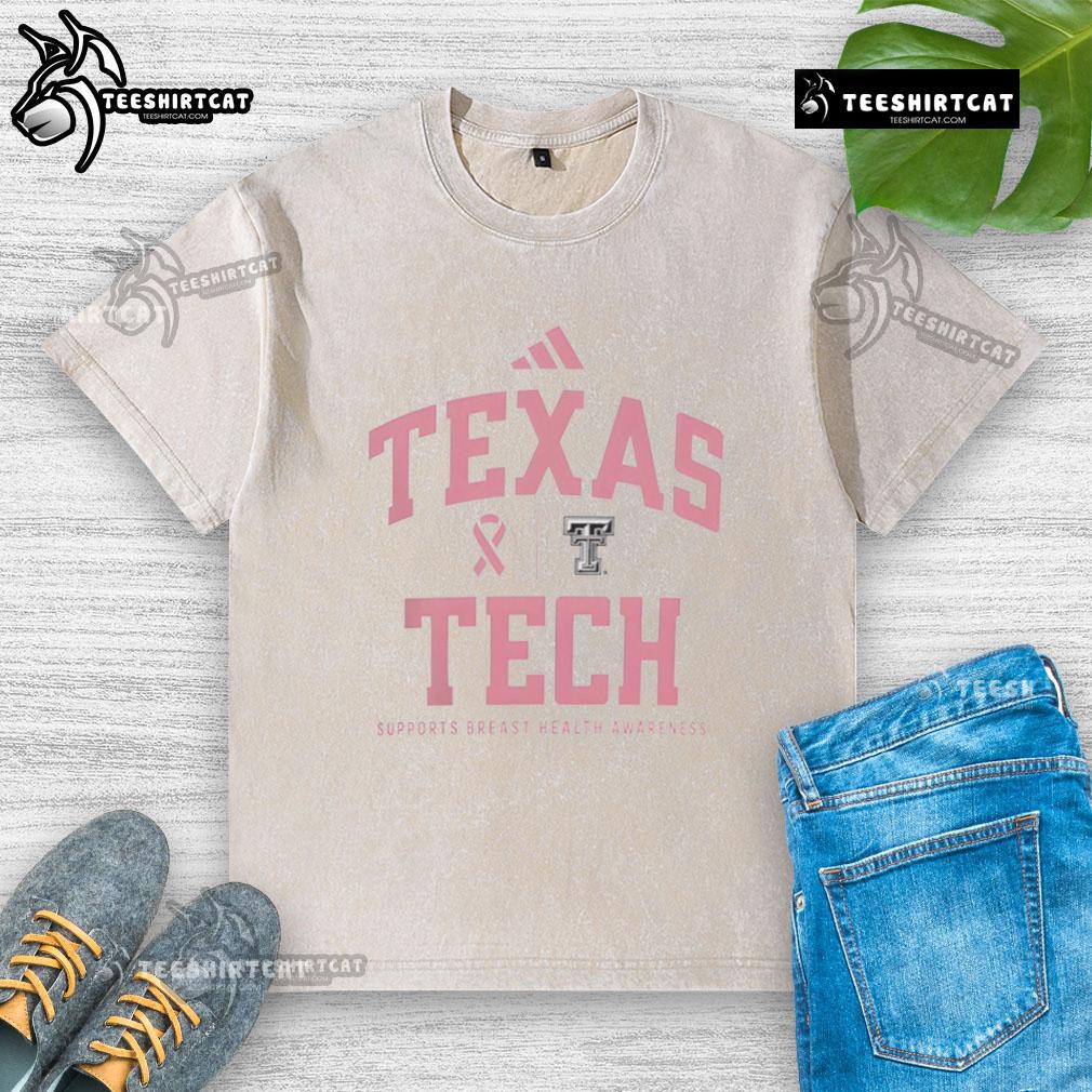 premium-texas-tech-red-raiders-sideline-2025-breast-cancer-health-awareness-washed-t-shirt Alt Text: Premium Texas Tech Red Raiders Sideline 2025 Breast Cancer Awareness washed t-shirt in pink with logo design.